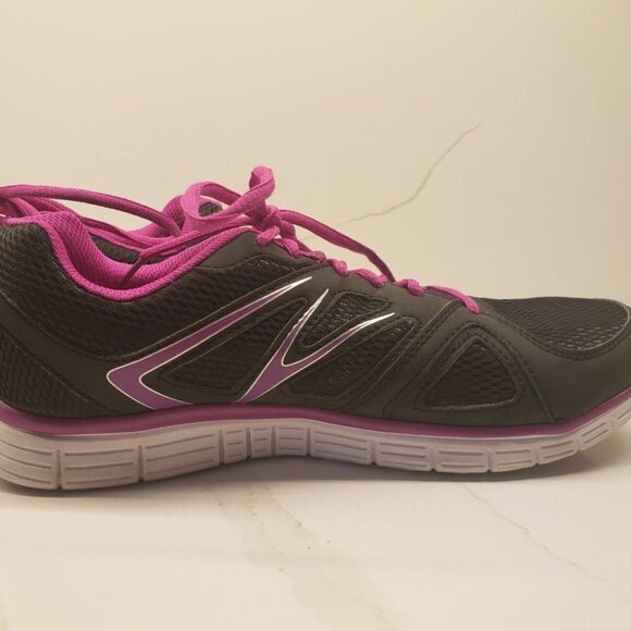 Athletic Works Women's Running Shoes Black and Pink Size 10 - Picture 2 of 7